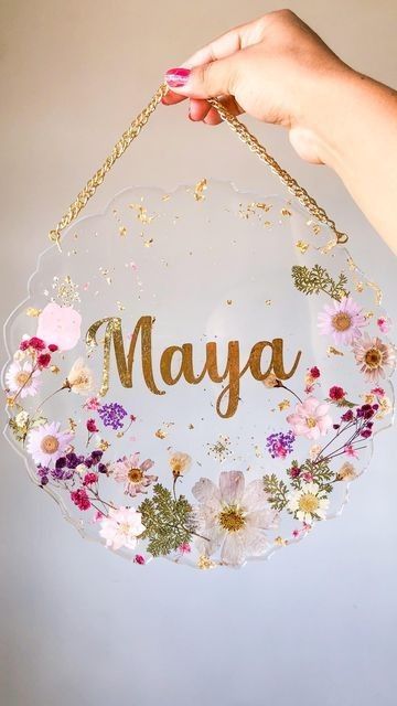Personalized Resin Name Plate
