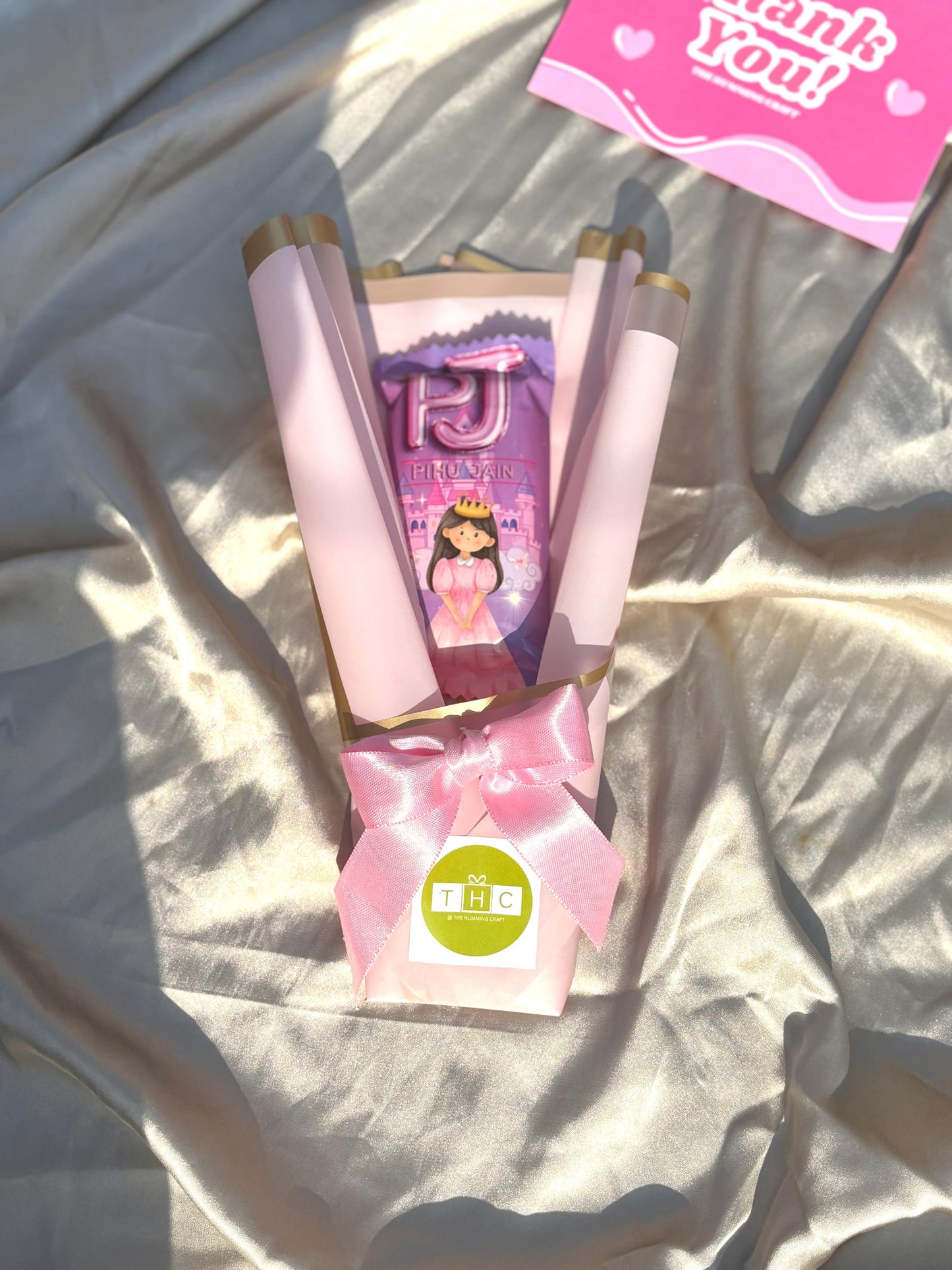 Custom Chocolate Wrapper Mini Bouquet