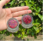 real-rose-petal-rosette-dangle-jhumka