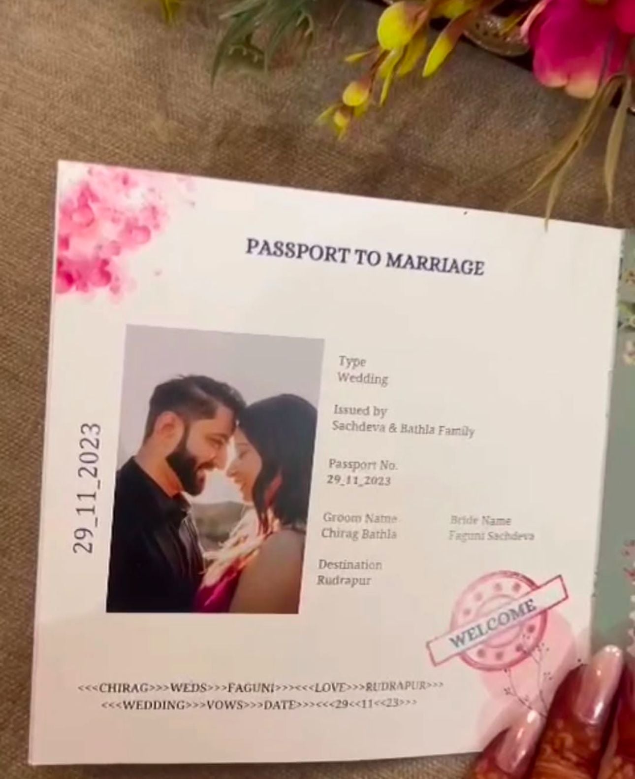 Wedding Passport